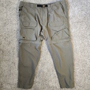 Outersport Convertible Cargo Pants Mens Large Hiking Fishing Outdoor Nylon EUC